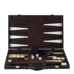 Buffalo Backgammon Ingelegd 46 X 30 Cm Zwart Backgammon Ingelegd Zwart (46X30 Cm)^ Bordspellen