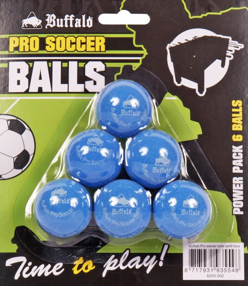 Buffalo Pro Tafelvoetbalballetjes Set Van 6 (Blauw)^ Speltafels