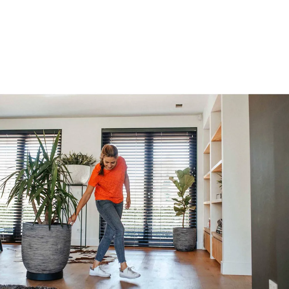 Capi Bloempot Nature Rib (O43X41 Cm)^ Bloempotten