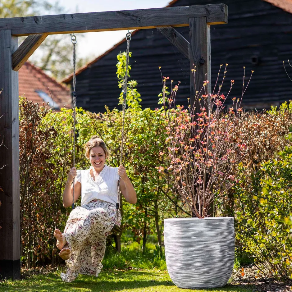 Capi Bloempot Nature Rib (O55X53 Cm)^ Bloempotten