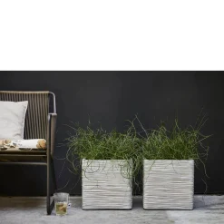 Capi Bloempot Nature Rib (40X40X40 Cm)^ Bloempotten