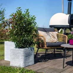 Capi Bloempot Nature Rib (40X40X40 Cm)^ Bloempotten