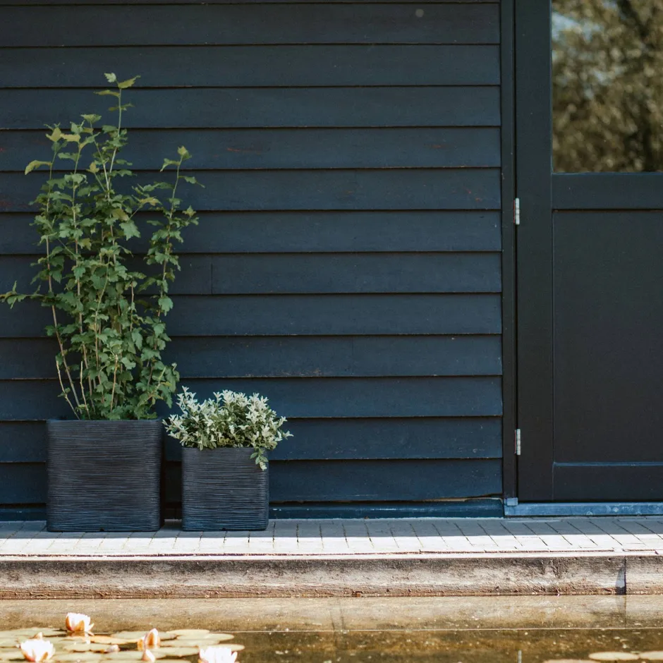 Capi Bloempot Nature Rib (30X30X30 Cm)^ Bloempotten