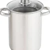 CasaLupo Aspergepan Met Glazen Deksel - Rvs - O 16 Cm / 4.0 Liter