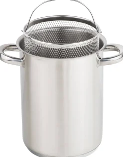 CasaLupo Aspergepan Met Glazen Deksel - Rvs - O 16 Cm / 4.0 Liter