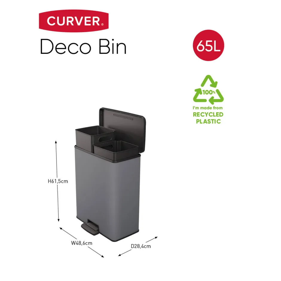 Curver Deco Duo Bin Afvalbak New