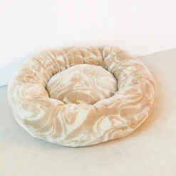 Dogguo Honden/Katten Mand O70X20 Cm Fluffy Plush Swirl Patroon Beige Maat M Discount
