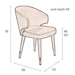 Dutchbone Eetkamerstoel Lunar Best