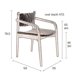 Dutchbone Eetkamerstoel Torrance Sale