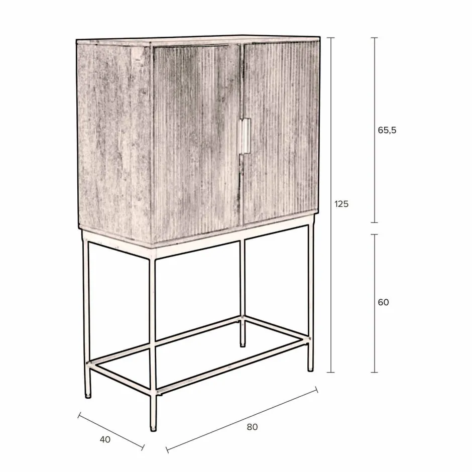 Dutchbone Wandkast Saroo Clearance