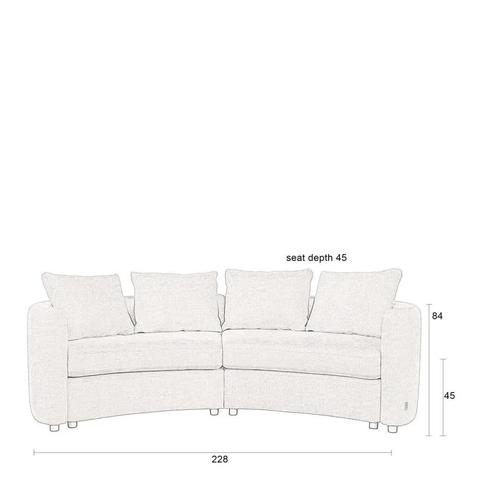 Dutchbone 3-Zitsbank Fernon New