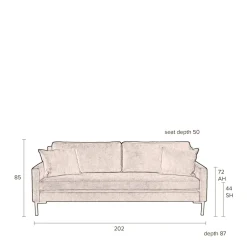 Dutchbone 3-Zitsbank Houda Hot