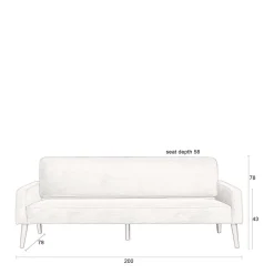 Dutchbone 3-Zitsbank Preston Outlet