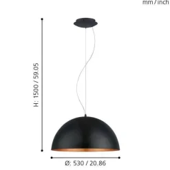 EGLO Hanglamp Gaetano 1 New