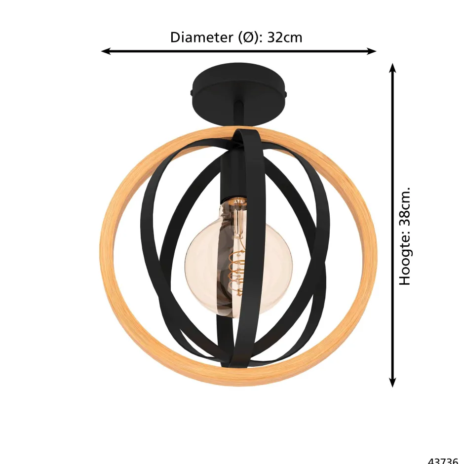EGLO Plafondlamp Basildon (O32 Cm)