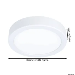 EGLO Plafondlamp Fueva 5 (O16 Cm) Outlet