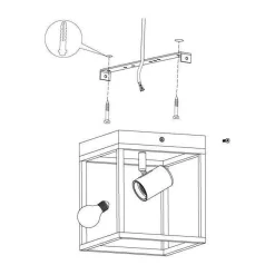 EGLO Plafondlamp Silentina Hot