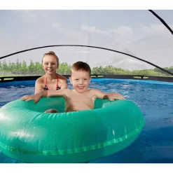 EXIT Frame Pool O360X76Cm Houtbruin Met Overkapping^ Zwembaden
