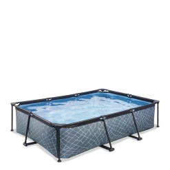 EXIT Frame Pool 300X200X65Cm (12V Cartridge Filter) - Grijs^ Zwembaden