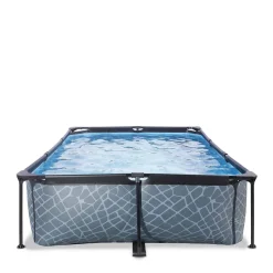 EXIT Frame Pool 300X200X65Cm (12V Cartridge Filter) - Grijs^ Zwembaden
