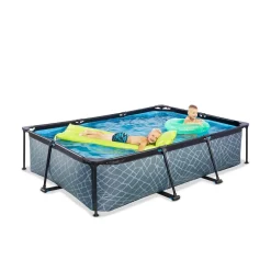 EXIT Frame Pool 300X200X65Cm (12V Cartridge Filter) - Grijs^ Zwembaden