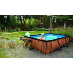 EXIT Frame Pool 300X200X65Cm (12V Cartridge Filter) - Grijs^ Zwembaden