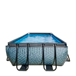 EXIT Frame Pool 4X2X1M Grijs^ Zwembaden