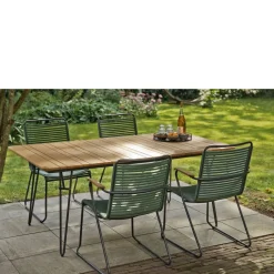 Exotan Teak Tuintafel Ripp (180X100 Cm)^ Tuintafels