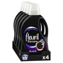 Fleuril Renew Liquid Black Vloeibaar Wasmiddel - 4 X 24 Wasbeurten - Voordeelverpakking - 24 Wasbeurten Best