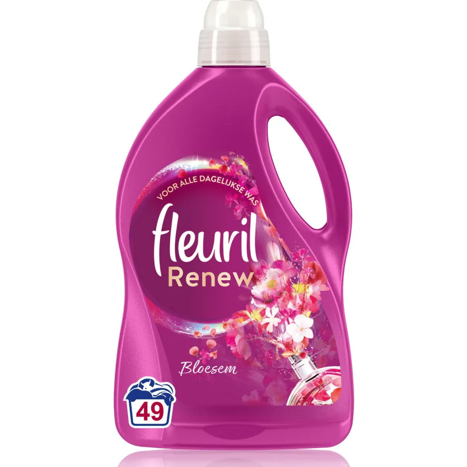 Fleuril Renew Liquid Bloesem - Vloeibaar Wasmiddel - Voordeelverpakking - 4 X 49 Wasbeurten - 196 Wasbeurten Sale