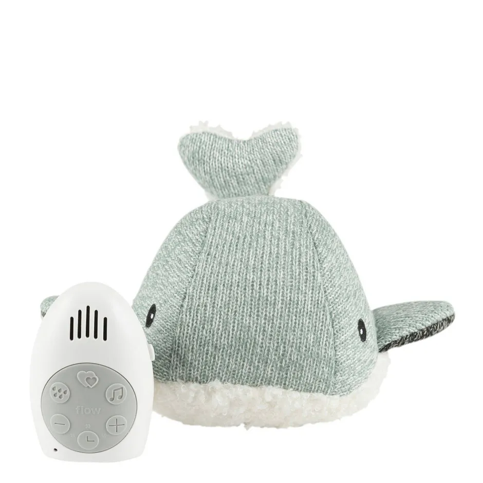 Flow Amsterdam Hartslagknuffel Moby Walvis Groen - Knuffel 24 Cm^ Peuterspeelgoed