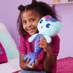 Gabby's Dollhouse Gabby'S Poppenhuis Meerminkat Met Licht En Geluid Interactieve Knuffel^ Babyspeelgoed