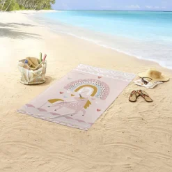 Good Morning Kinderstrandlaken (150X75 Cm) Roze Best