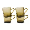 HKliving Koffieglas 70'S (O7,7 Cm) (200 Ml) (Set Van 4) Discount