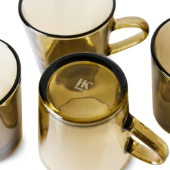 HKliving Koffieglas 70'S (O7,7 Cm) (200 Ml) (Set Van 4) Discount