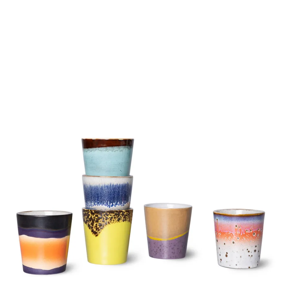 HKliving Koffiekopje 70'S (O7,5 Cm) (180 Ml) New