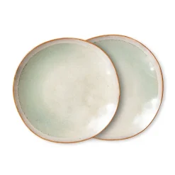 HKliving Ontbijtbord 70'S (O22 Cm) (Set Van 2) Best