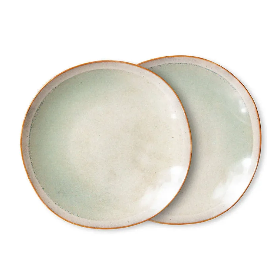 HKliving Ontbijtbord 70'S (O22 Cm) (Set Van 2) Best