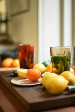 HKliving Theeglas 70'S (O8,7 Cm) (400 Ml) (Set Van 4) Clearance