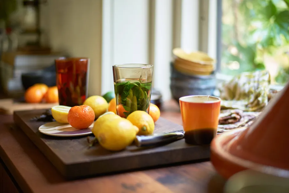 HKliving Theeglas 70'S (O8,7 Cm) (400 Ml) (Set Van 4) Clearance