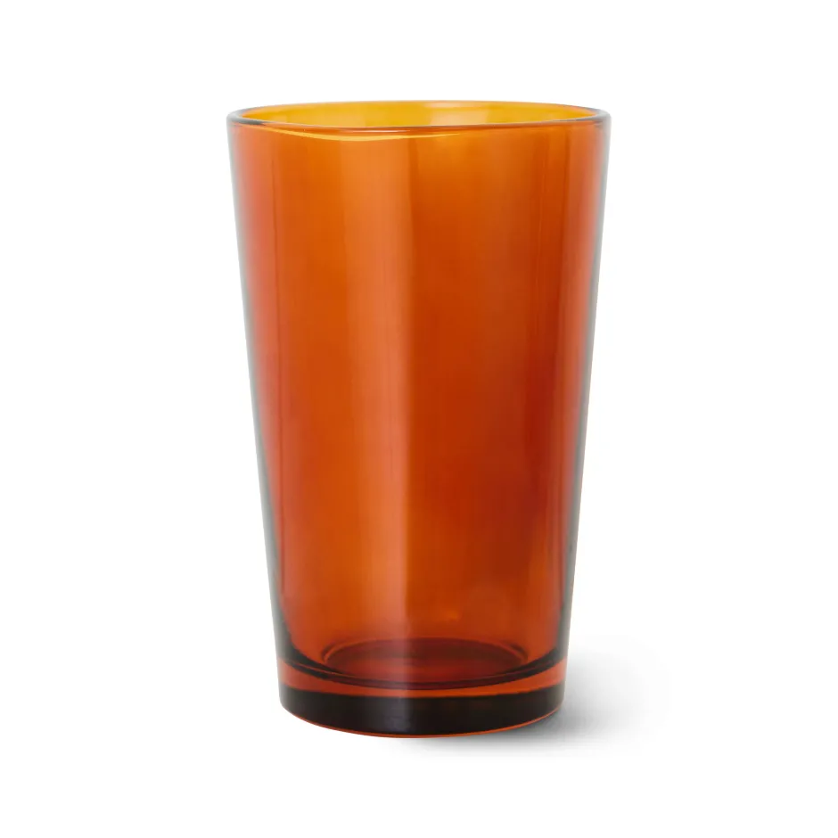 HKliving Theeglas 70'S (O8,7 Cm) (400 Ml) (Set Van 4) Best
