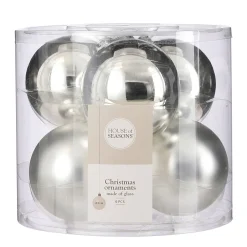 House of Seasons Kerstbal (Set Van 6) (O8 Cm) Outlet