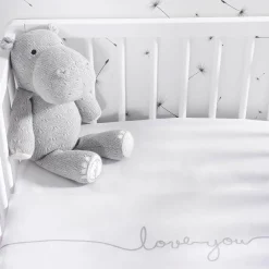 Jollein Baby Ledikantlaken 120X150Cm Love You Grey Hot