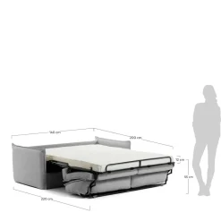 Kave Home 2 Zits Slaapbank Samsa