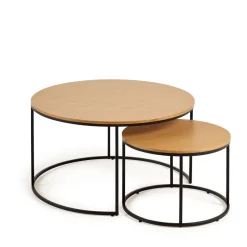 Kave Home Bijzettafel Rond (Set Van 2) Yoanna Clearance