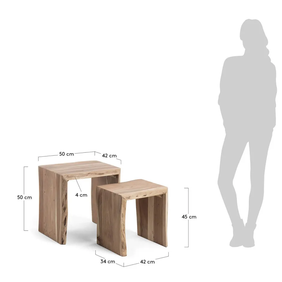 Kave Home Bijzettafel (Set Van 2) Zuleika Sale