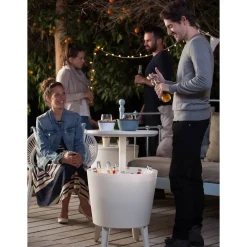 Keter Bijzettafel Illuminated Coolbar (Verlicht O50/57 Cm)^ Tuintafels