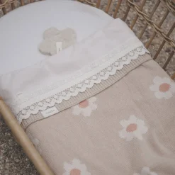 Koeka Crochet Baby Ledikantlaken 110X140Cm Milky New