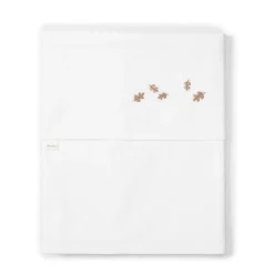 Koeka Falling Leaves Baby Ledikantlaken 110X140 Cm Wit Clearance