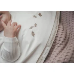 Koeka Falling Leaves Baby Ledikantlaken 110X140 Cm Wit Clearance